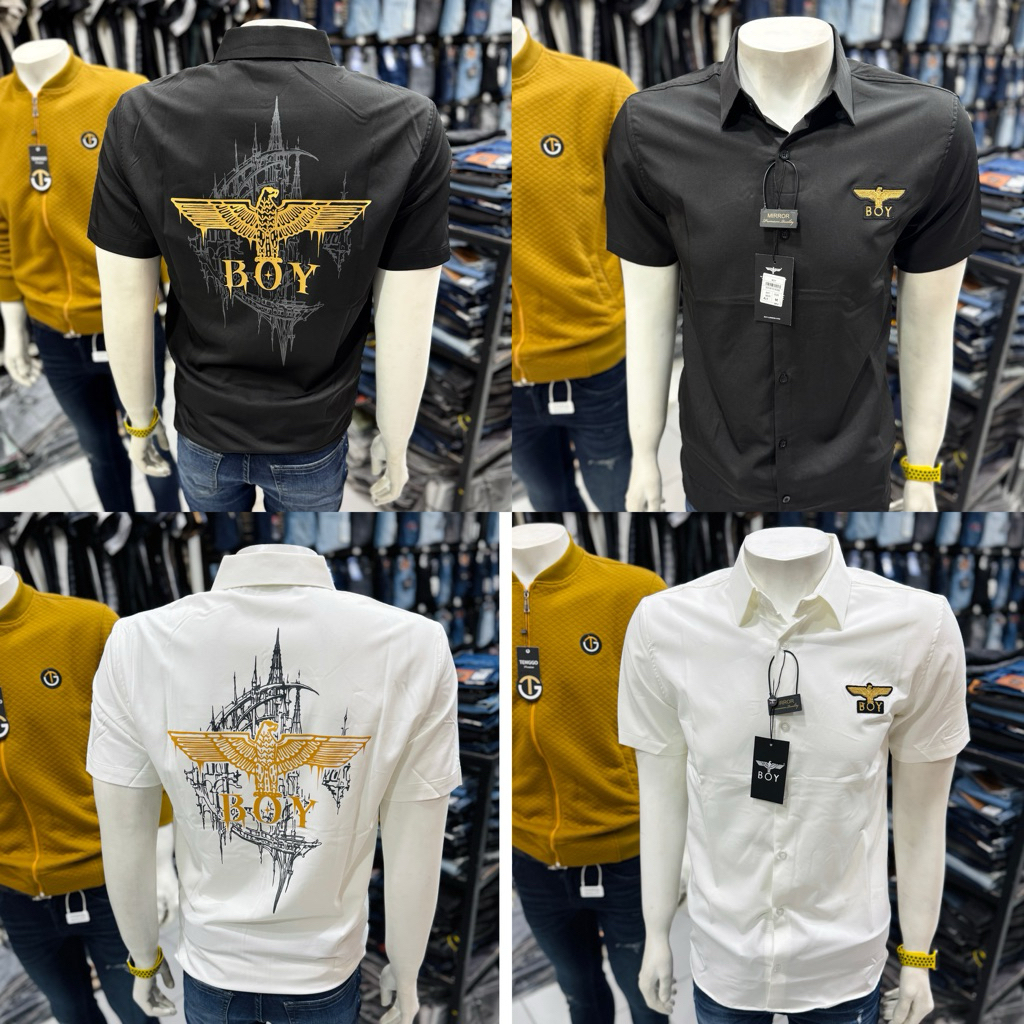 KEMEJA PENDEK PRIA BRANDED LUXURY