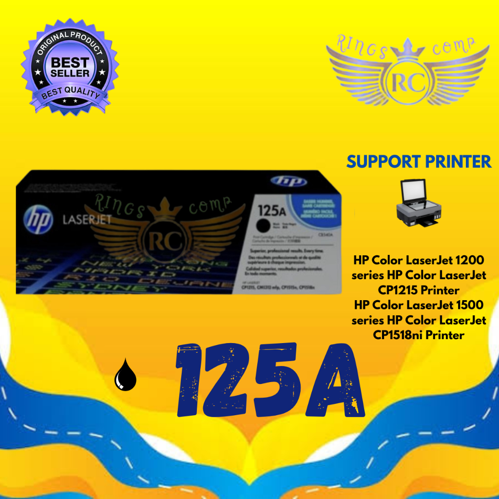 Toner HP 125A 1Set Warna Cartridge Printer LaserJet 1200