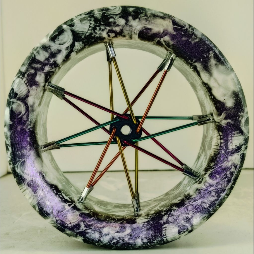 4inc Bladu Racing Motif Tengkorak Bunglon Carbon WTP