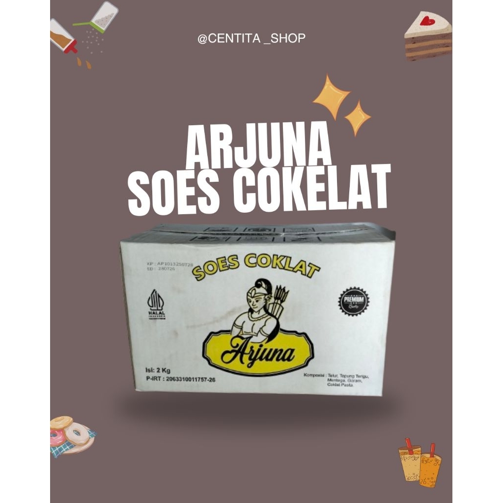

Soes Arjuna | Sus Arjuna | Sus cokelat | Vanila | Stroberi | 2kg | centita_shop