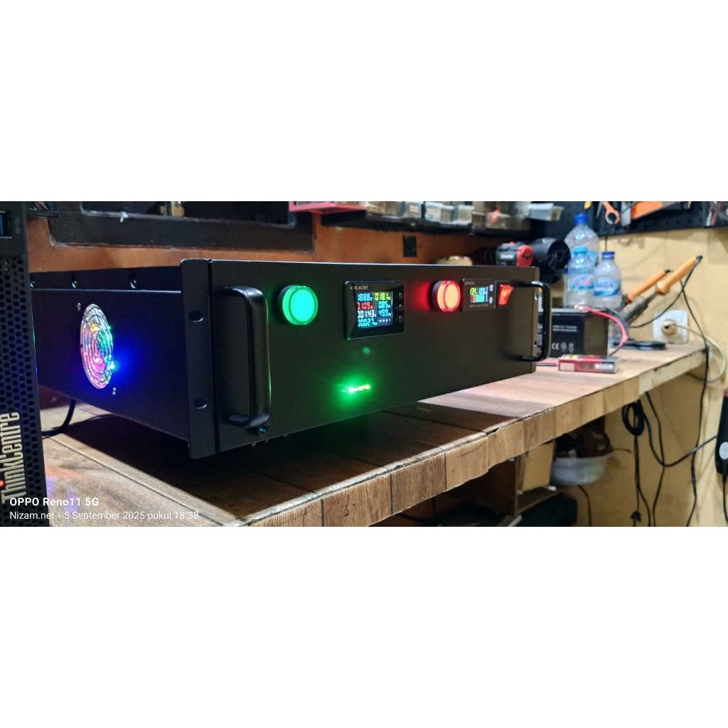 UPS AC berkapasitas 2000wat no jeda no delay cocok untuk server rt rw.net