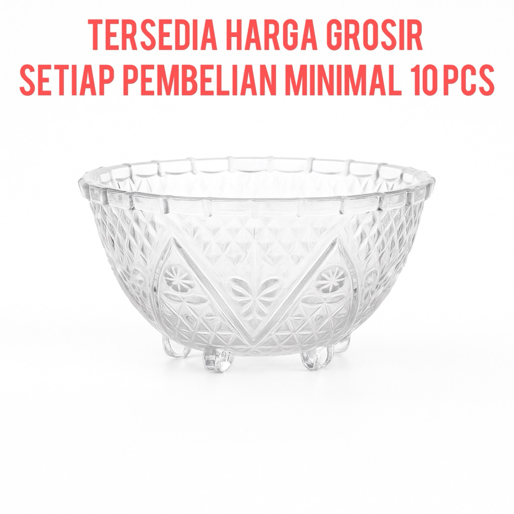 Mangkok Makan Termurah Tahan Panas Mangkuk Mini Kaca