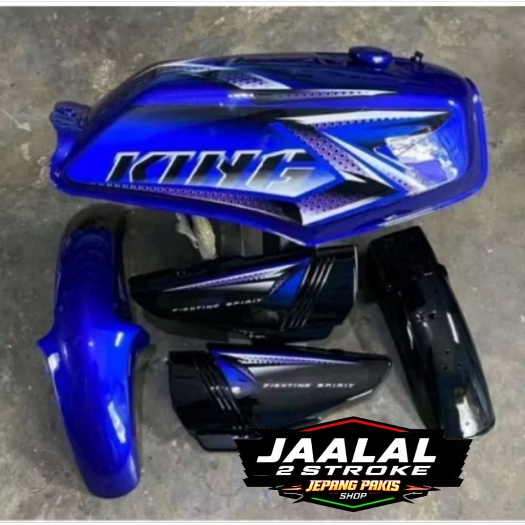 PROMO COD PAKET COVER BODY YAMAHA RX KING NEW RX K TAHUN 2008 WARNA HITAM MERAH MARON MARUN BIRU FUL