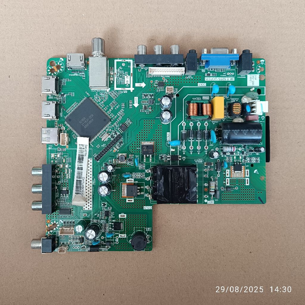 Mb mobo mainboard asli cabutan led tv televisi AQUA LE32AQT9200M normal