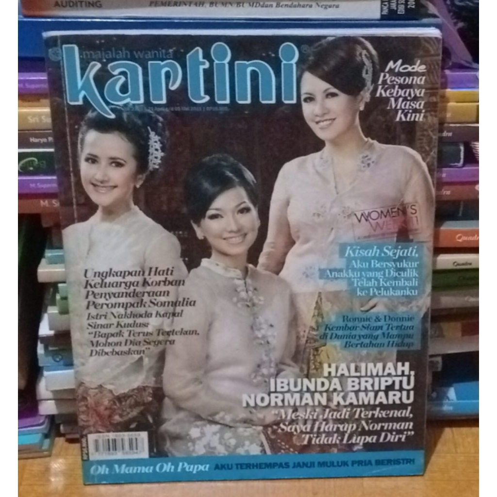 Majalah Wanita Kartini Edisi 2294 Juli 2011 Model Pesona Kebaya Masa Kini