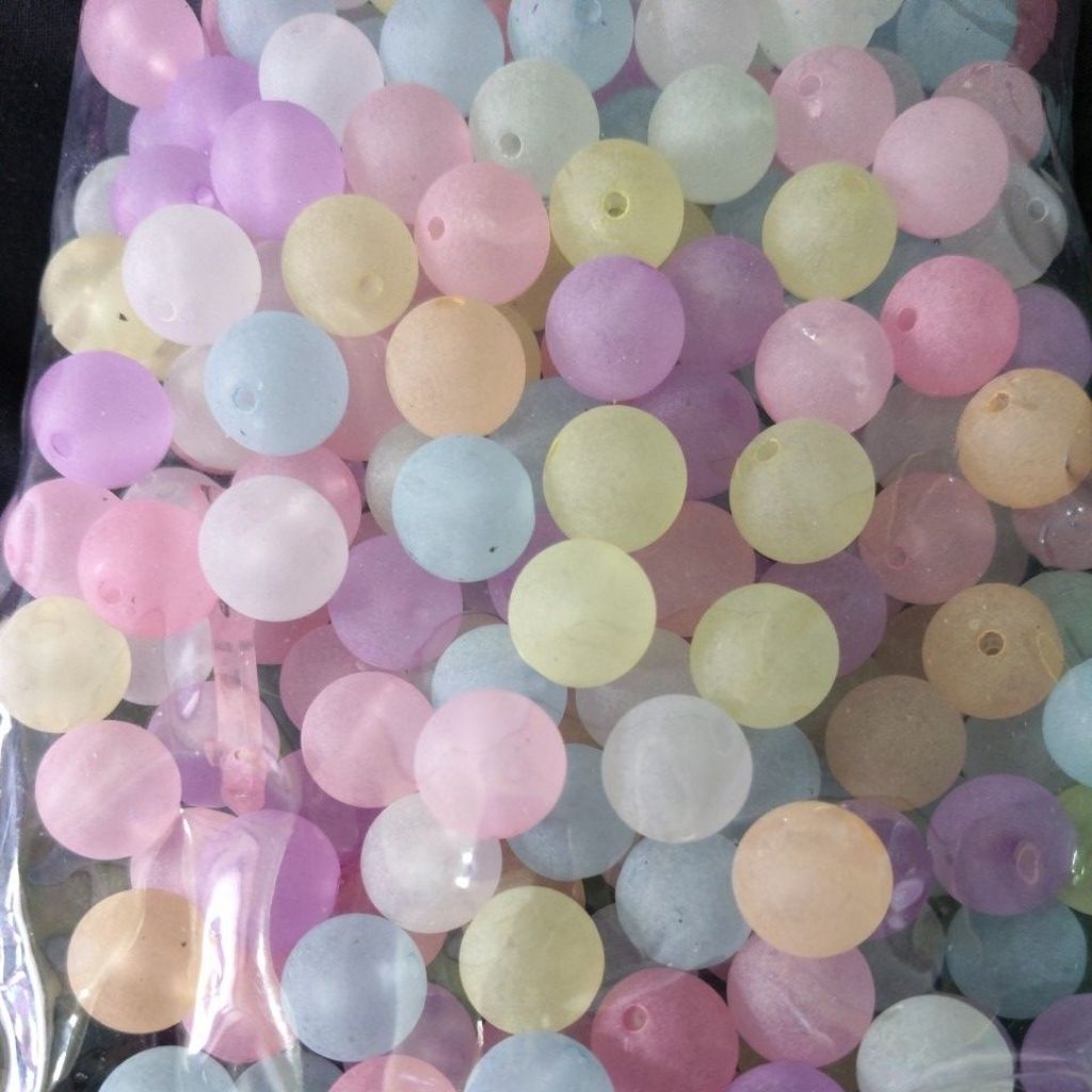Manik 16mm bola mosa mix warna isi 1 pon