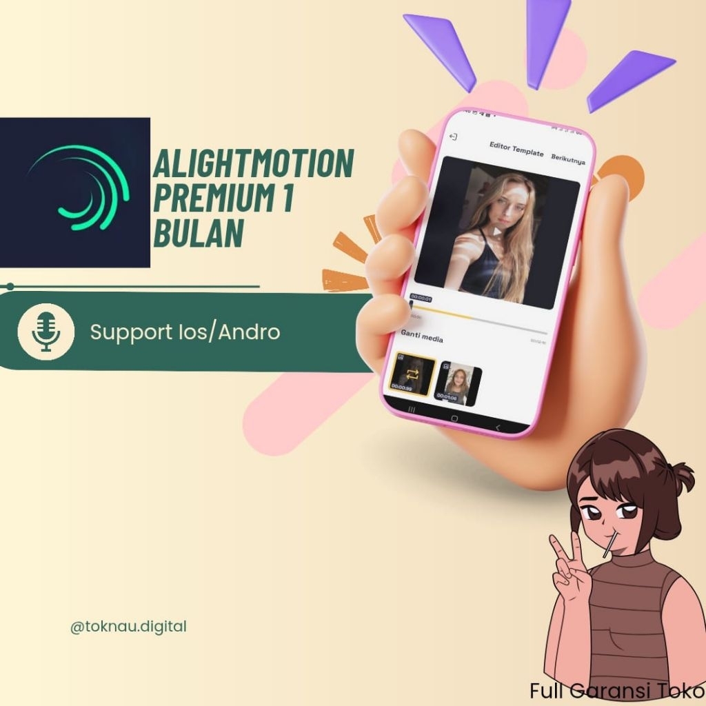 Alight Motion 1 Tahun Private Full Garansi