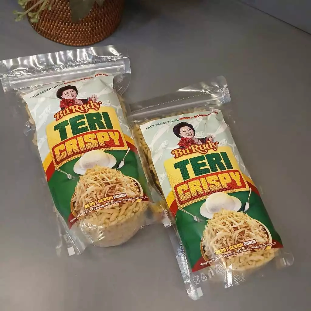 

Bu Rudy Teri Crispy 200gr Original Renyah Gurih Camilan Enak Higienis Awet Tahan Lama