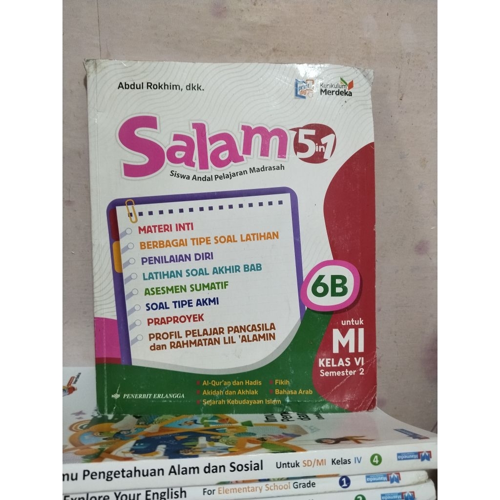 buku salam 6a, salam 6b untuk kelas 6/VI sd mi kurikulum merdeka