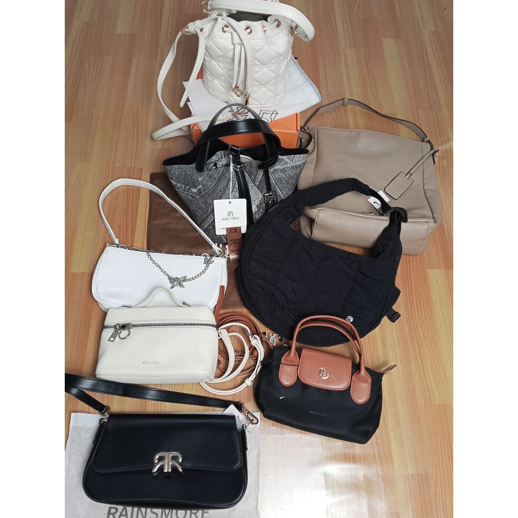 preloved tas qu agefree/mosdom/bostanten/clarine/kkv/rainmore/westbronco  dll