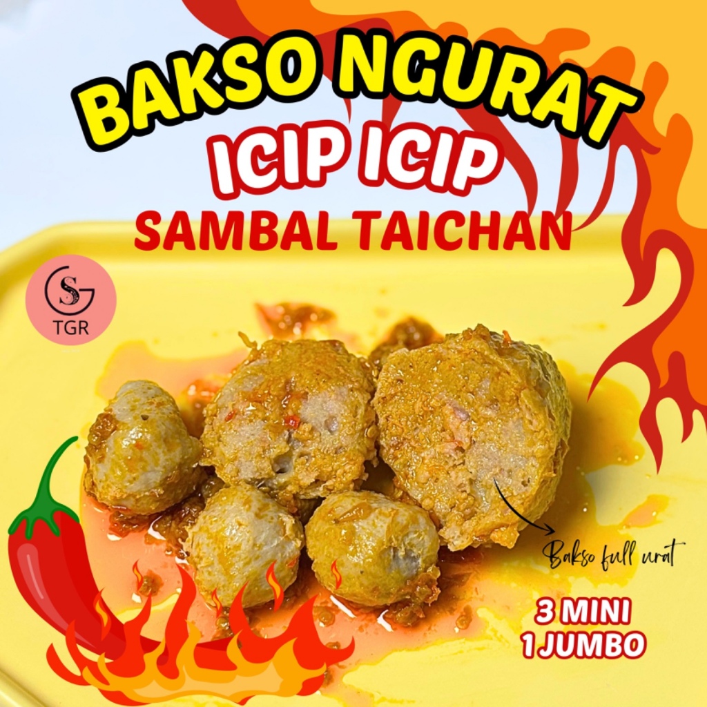 

[BAKSO NGURAT EKO] 1 BUNGKUS BAKSO DAGING FULL URAT EKONOMIS SAMBAL TAICHAN (3 MINI 1 JUMBO) Frozen Food