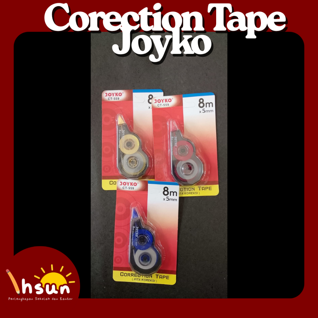

Corection Tape Joyko CT-559/ Pita Koreksi Joyko CT-559