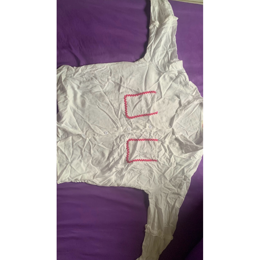 blouse putih big size