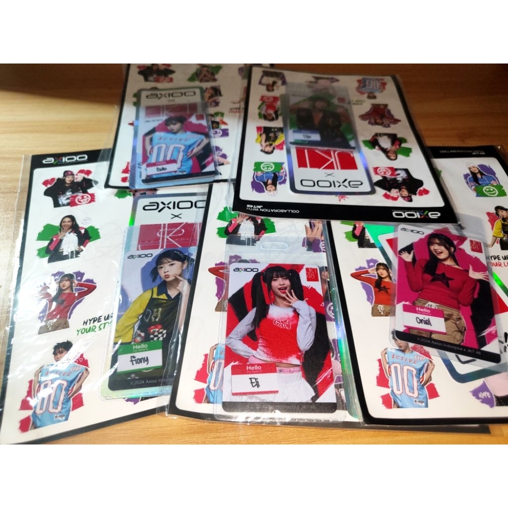 Photocard JKT48 X AXIOO dan stiker SPECIAL EDITION Original 100%