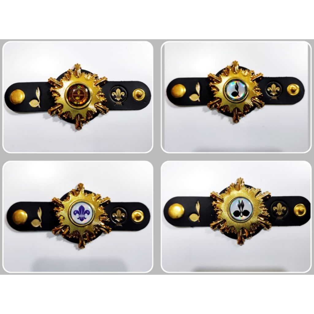 

Ring kacu tumpuk matahari logam bahan premium warna gold hologram elegan murah berkualitas