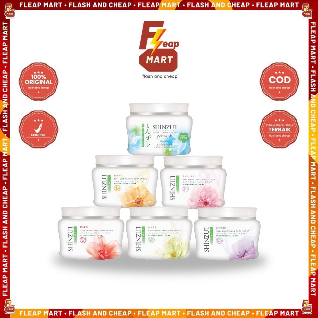 Lulur Body Scrub Pencerah Kulit 110g - Scrub Mandi dengan Butiran Halus