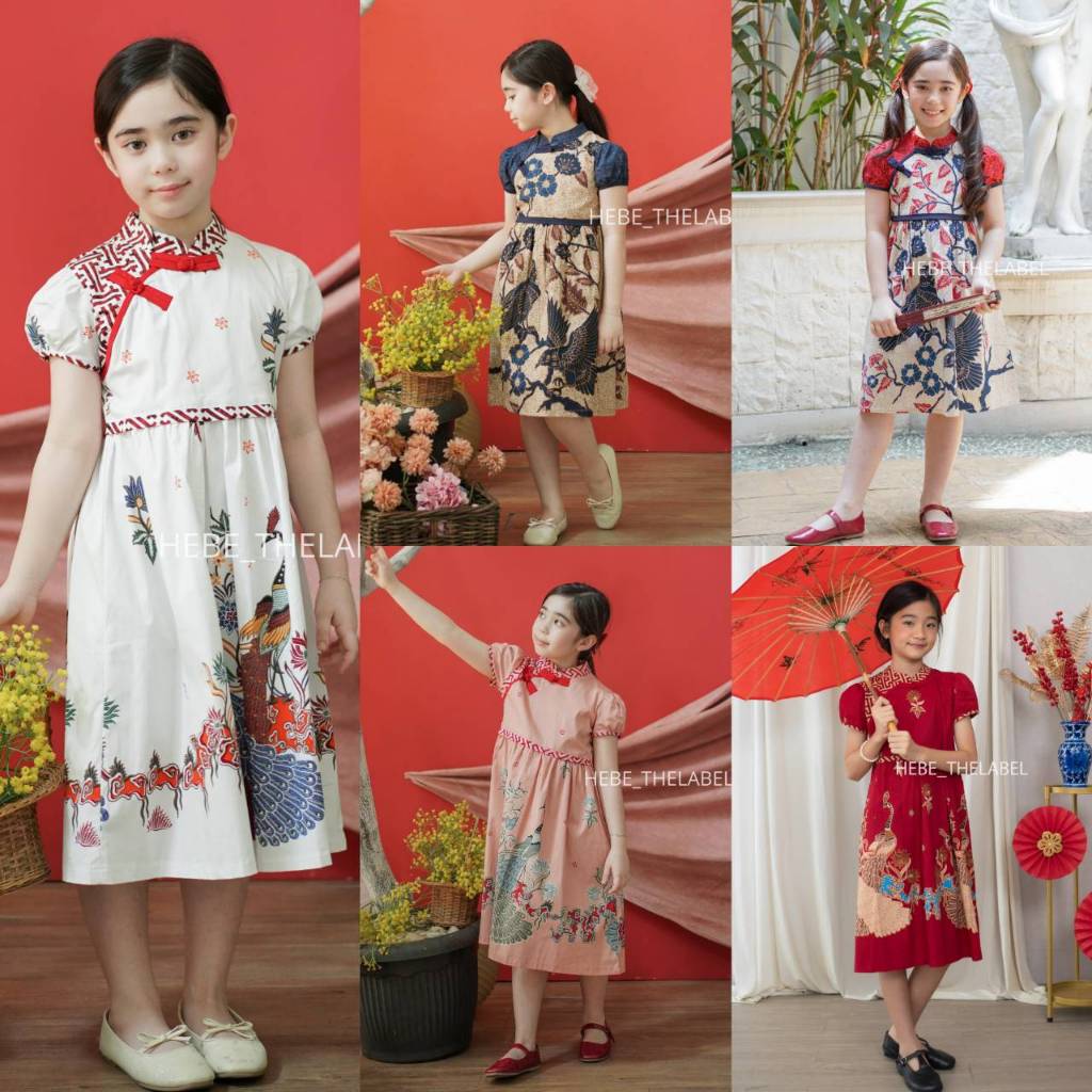 KIDS Lilou Dress Batik - Pakaian Anak Perempuan