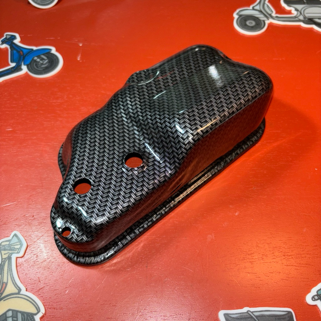 COVER TUTUP KARBURATOR Karbu Vespa PXe EXCEL Carbon
