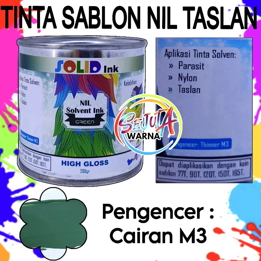 

TINTA SABLON PAYUNG NIL GREEN TASLAN PARASUT 200GR