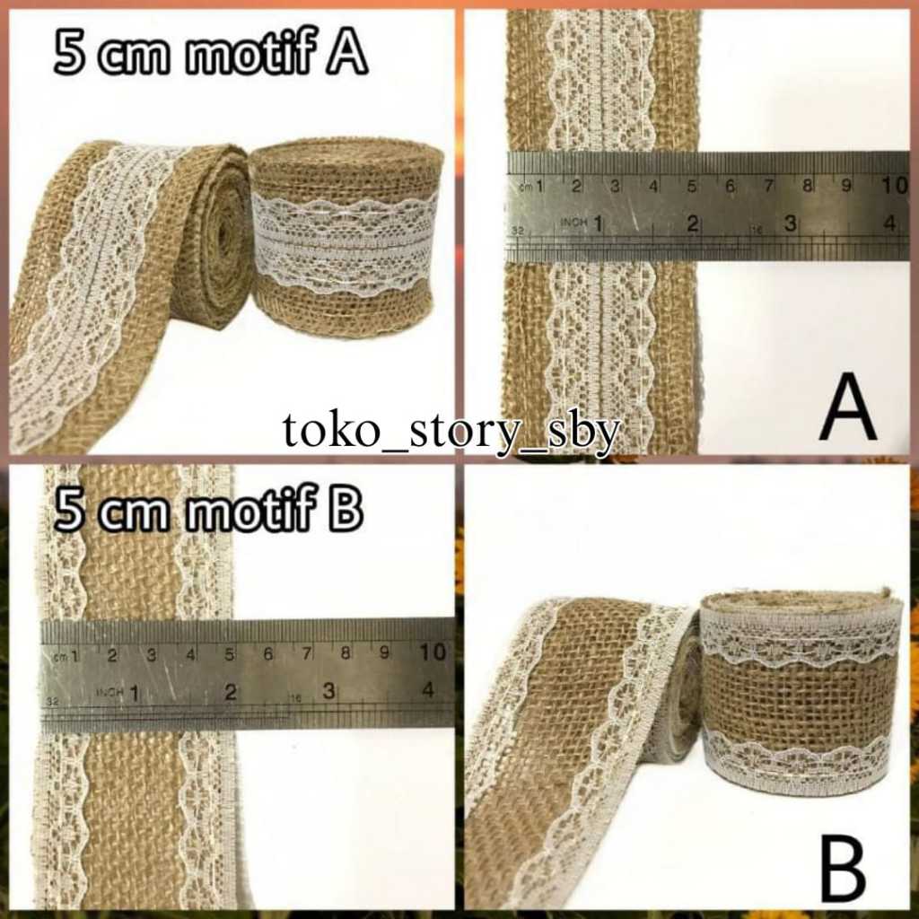 1 ROLL - PITA GONI RENDA PER 2 METER / PITA GONI RENDA / PITA GONI