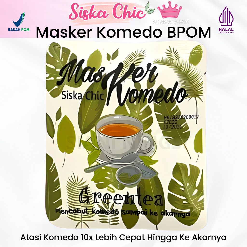 MASKER KOMEDO ( COD ) SC SISKA CHIC ORIGINAL BPOM