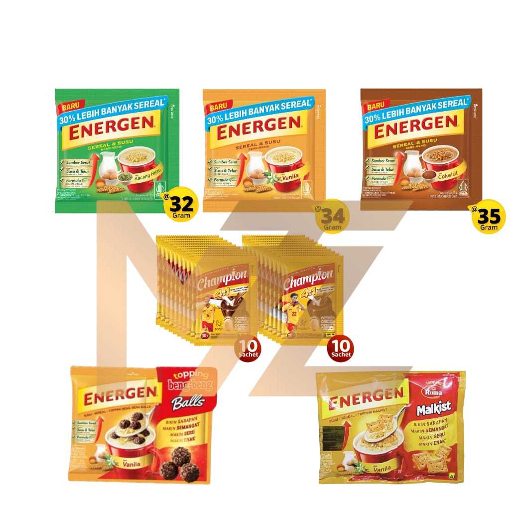 

MTZ MAYORA ENERGEN MINUMAN SEREAL & SUSU ISI 10 SACHET