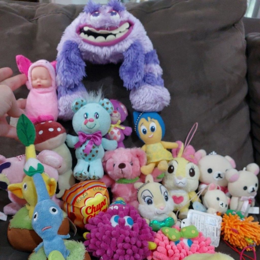 Gantungan kunci ganci plushie boneka sanrio disney sega  miffy  chikawa mario mojo murah