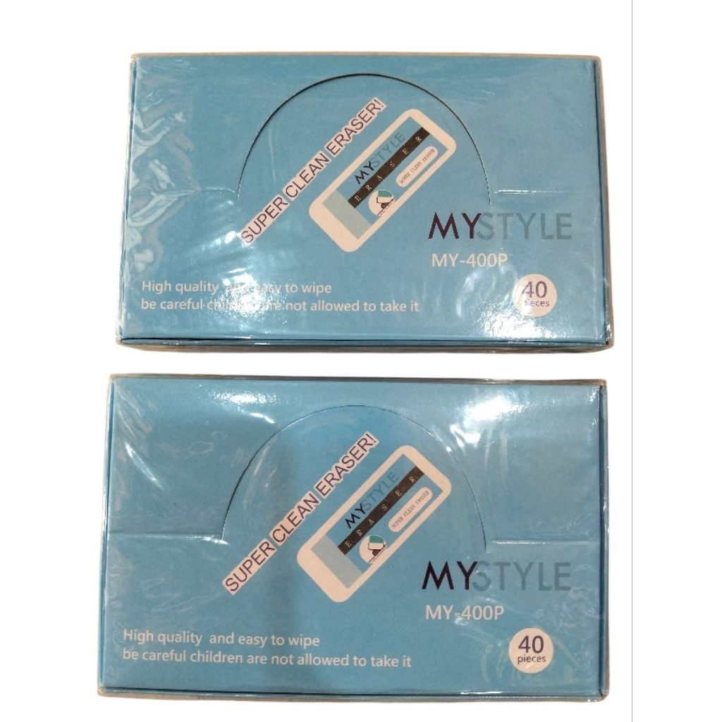 

Penghapus Putih Super Clean MY STYLE MY-400P – 40 Pcs / Kotak – High Quality Eraser Mudah Hapus Bersih - Alat Tulis Kantor/ATK Murah Medan
