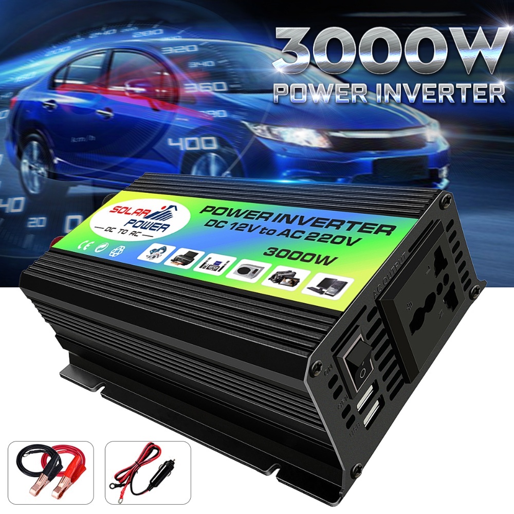Manequin_Stored Power Inverter 3000W Inverter Mobil Dc 12V To Ac 220V 3000 Watt Pengubah Arus Dc Ke