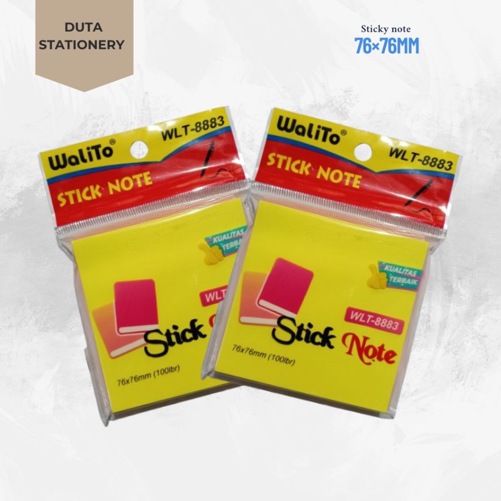 

STICKY NOTE WALITO 76×76mm 5 WARNA