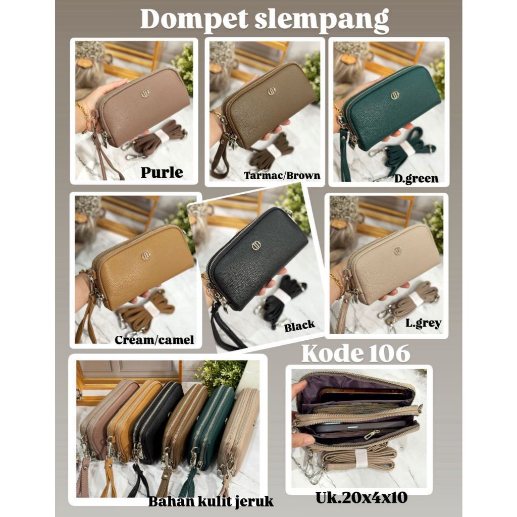 TAS SLEMPANG MINI POUCH KULIT JERUK PREMIUM IMPORT