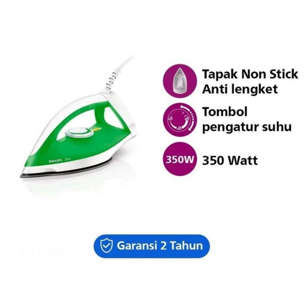 Setrika Philips Kering Diva GC122/37 Philips Setrika Kering