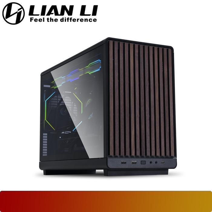 Casing PC Komputer LianLi Lian LI DAN A-3 A3X A3-mATX-WDG Wood Glass Edition | Front Panel Kayu Wood