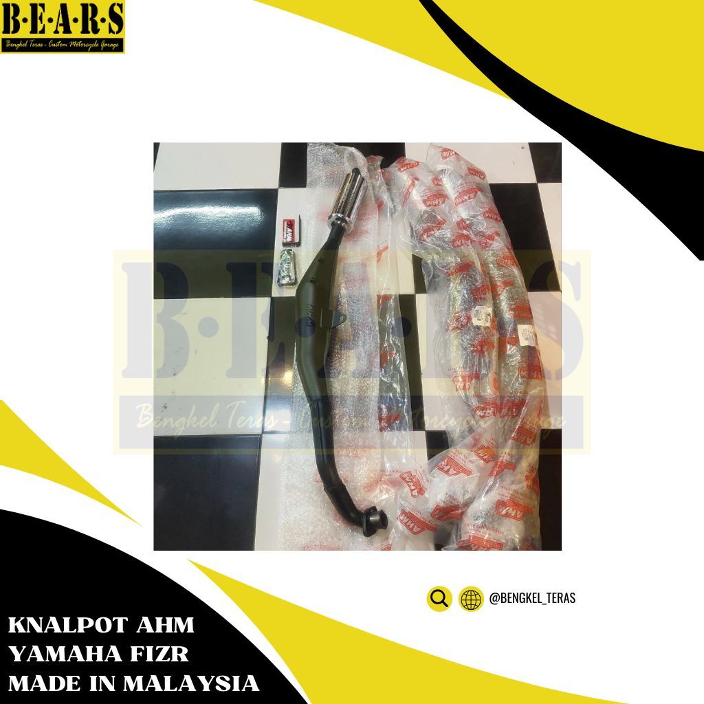 Knalpot AHM Yamaha Fizr Made In Malaysia AHM Original