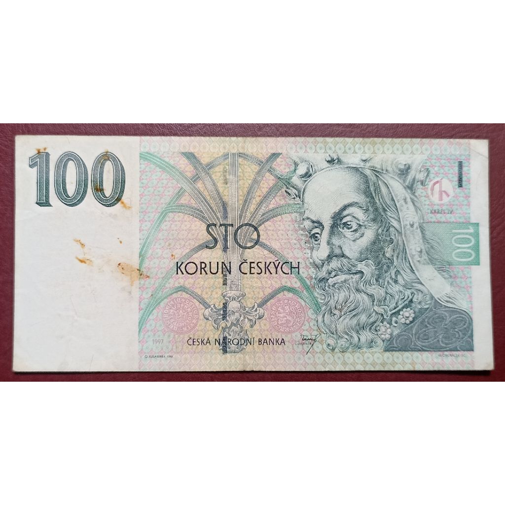 UANG KERTAS CHEKO 100 KORUN