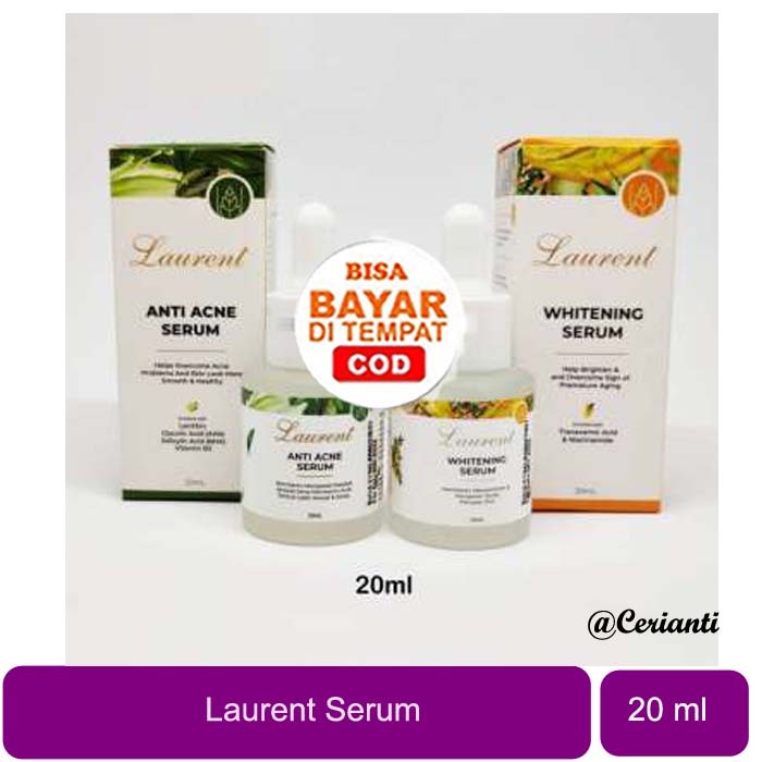 [20ML] [ORI] [BPOM] LAURENT Serum Wajah 20mL | Anti Acne | Whitening Serum (ANTI ACNE & WHITENING)_C