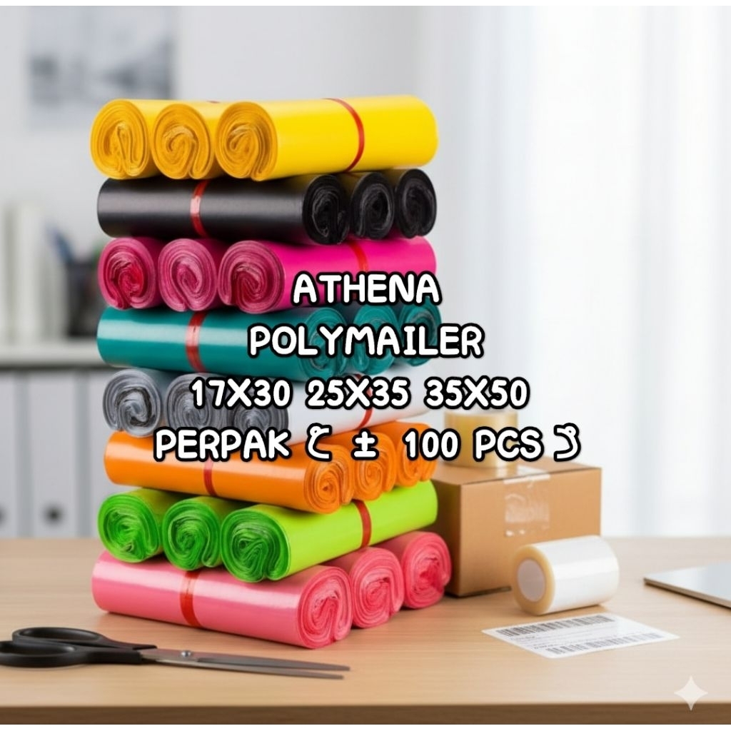 

polymailer PERPAK ±100PCS PLASTIK POLYMAILER 17X30 25X35 35X50 PACKING