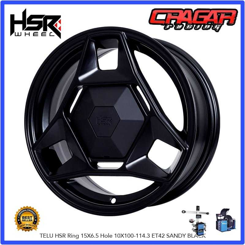 Velg Mobil Atis Sienta New Avanza Xenia Vw Polo Dll - Hsr Wheel Telu R15 Hole 5x100
