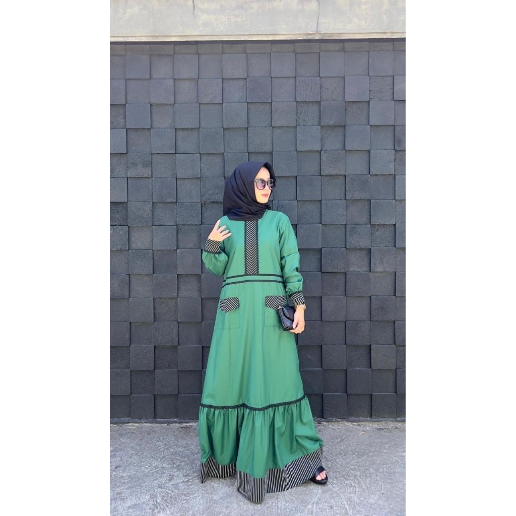 Maira dress ✔️Maira dress by zalifa, gamia polos gamis zalifa