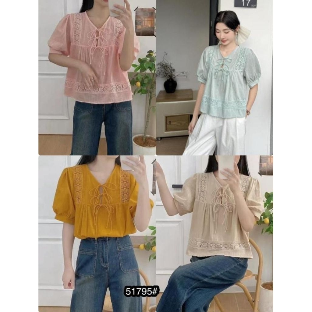 WAIKIKI Blouse polos/Blouse korea/Blouse import