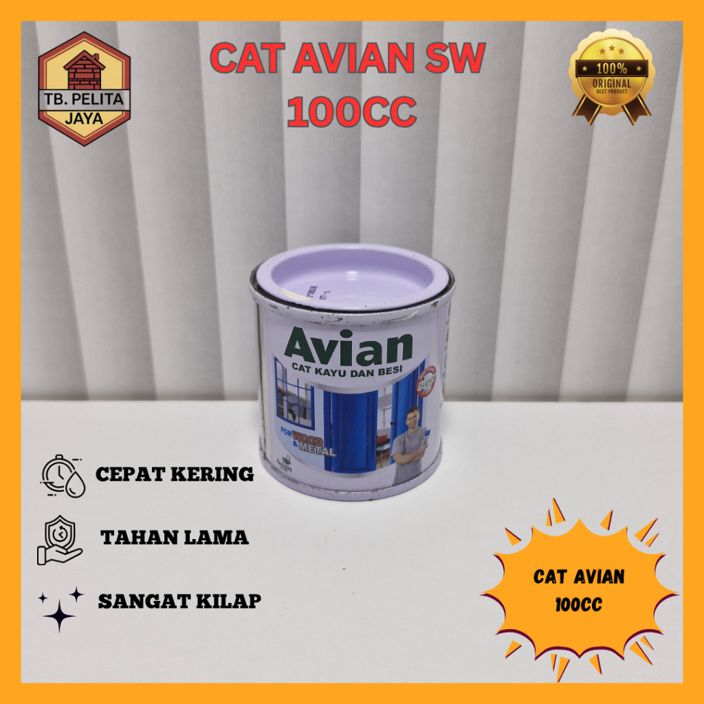 Cat Kayu & Besi Avian 100 CC Putih Super White