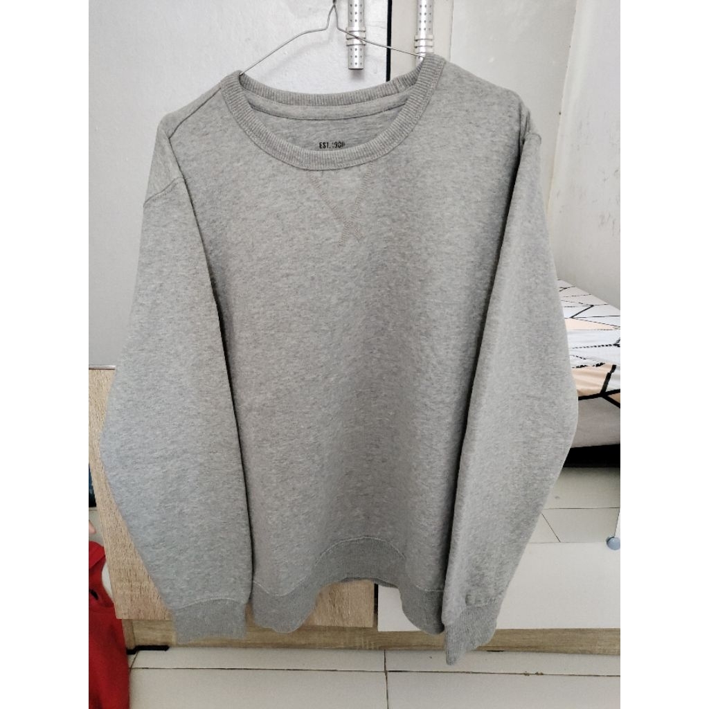 Crewneck Sweater SPAO Basic Abu Original