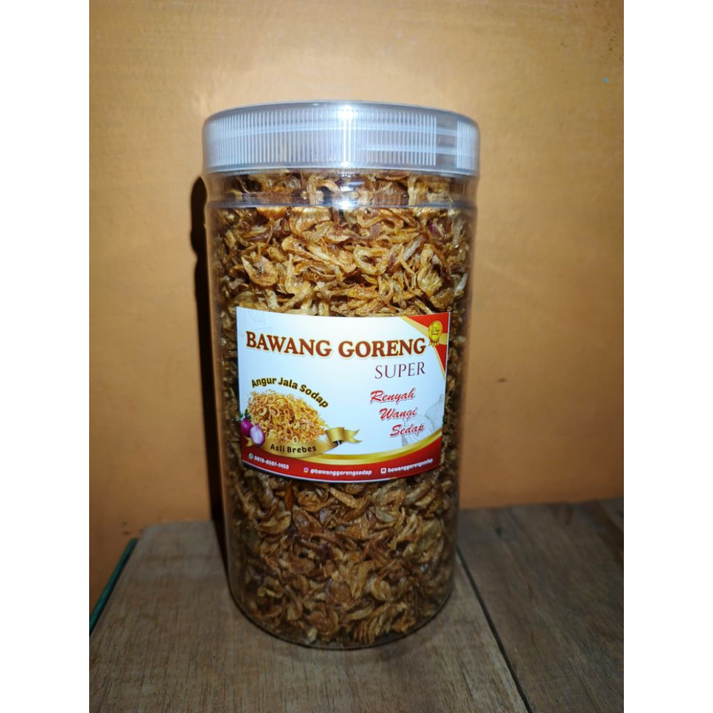 

bawang goreng super 250gr kemasan toples