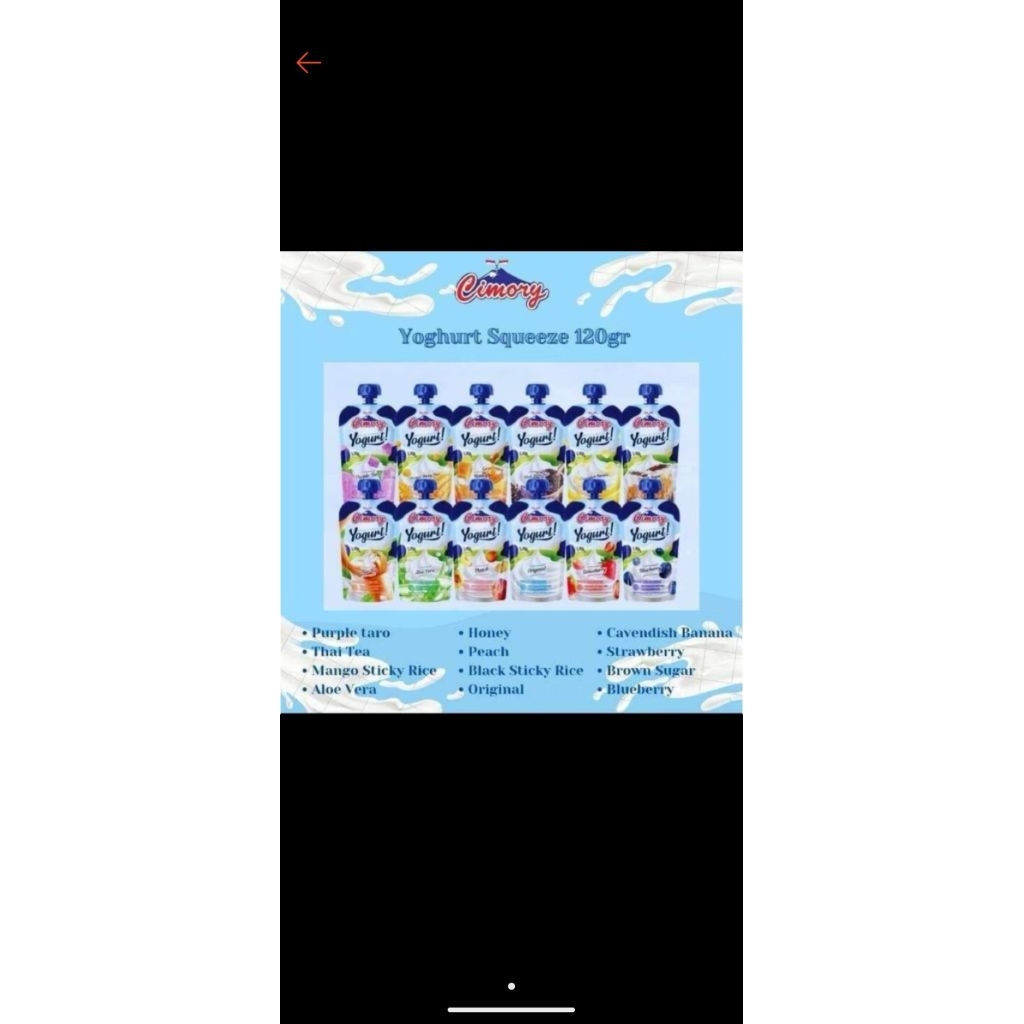 cimory yogurt squeeze