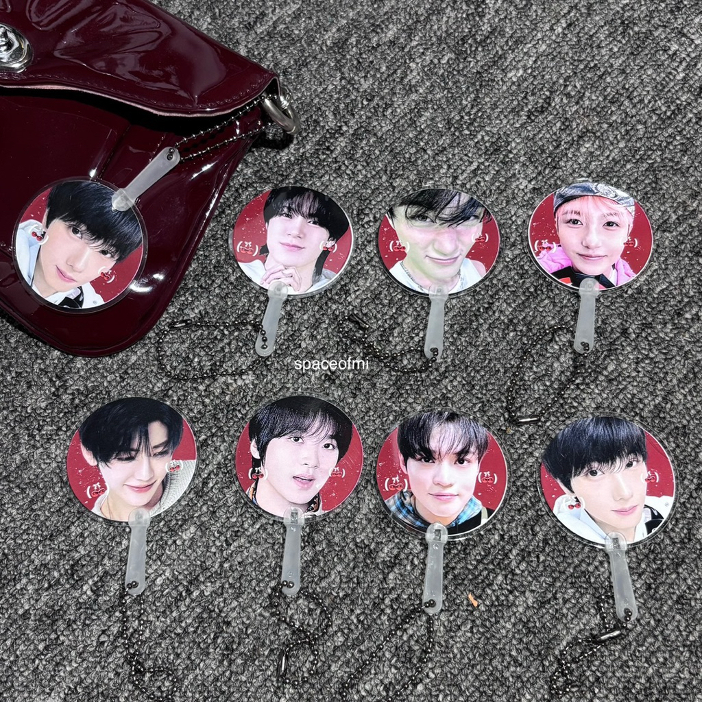 keychain mini uchiwa nct dream cherry you by spaceofmi - mark renjun haechan jeno jaemin chenle jisu