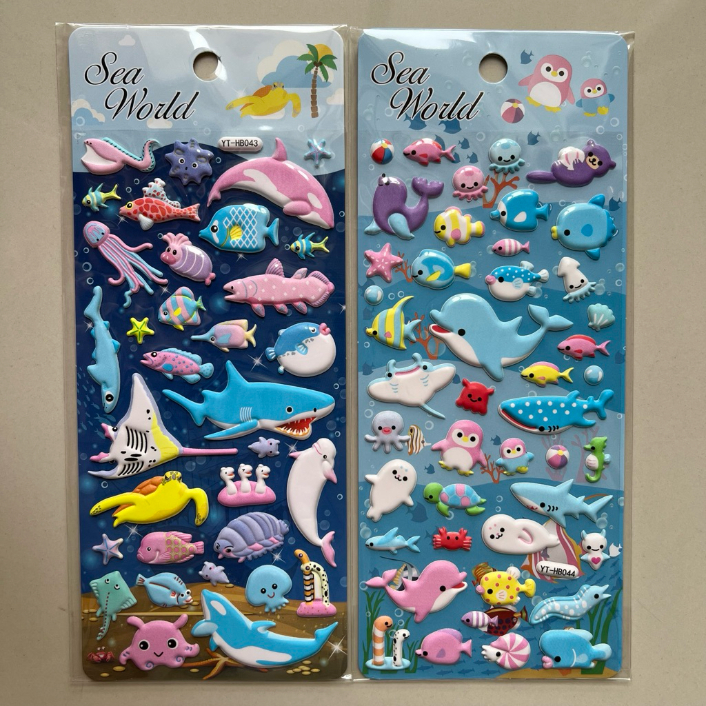 

Stiker Timbul Lucu Motif Ocean World Sea Creatures