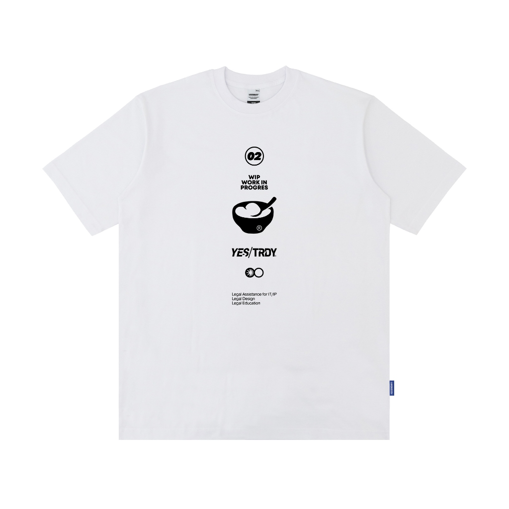 Yesterday – Baju Kaos Distro Pria Original 24s t-shirt Pria Cowok Keren Bowl Putih