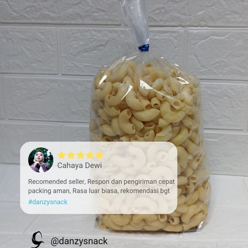 

Makaroni Keju Rasa Balado Danzy Snack Cemilan Pedas Gurih Enak Bikin Nagih Kemasan 500g