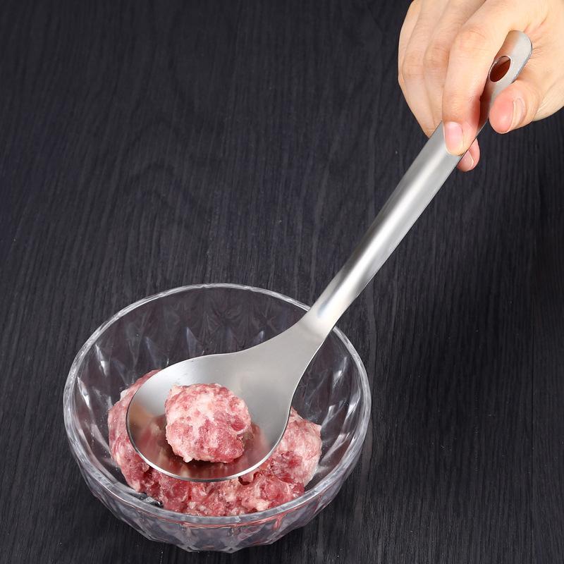 Sendok Alat Pencetak Bakso Stainless - Sendok pembuat Bakso Stainless - Sendok Cetak Bakso