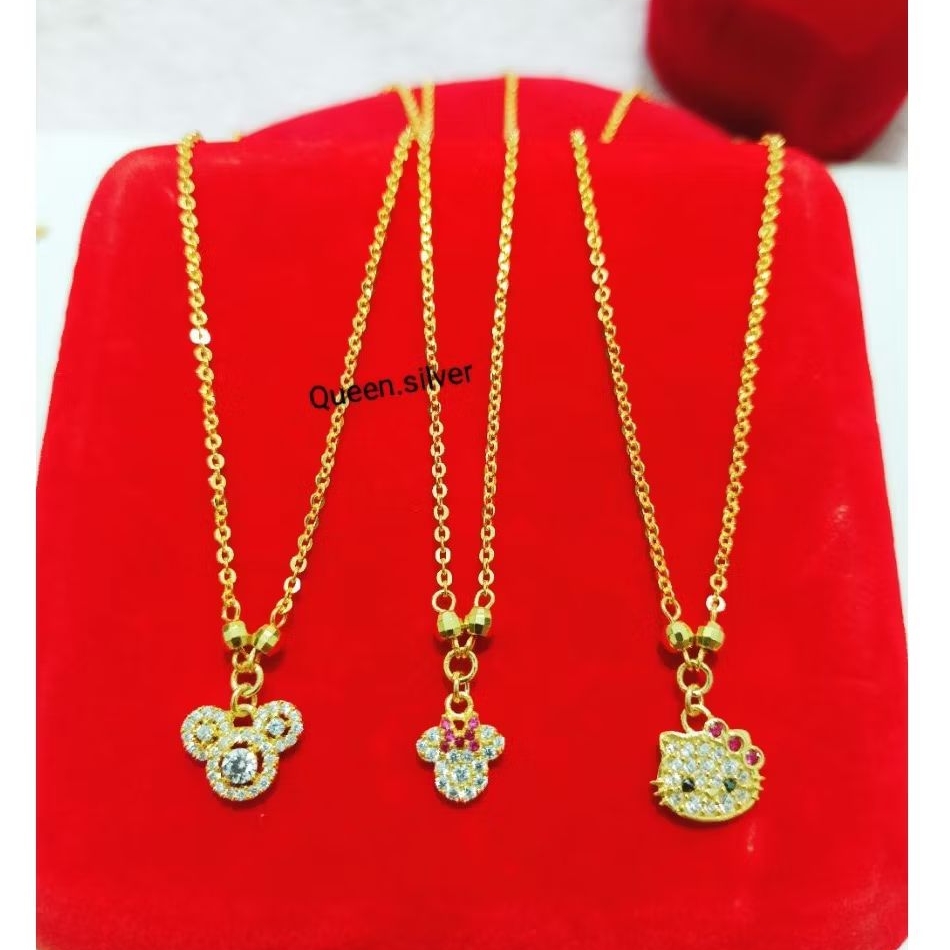 KALUNG ANAK LIONTIN PERAK 925 Asli